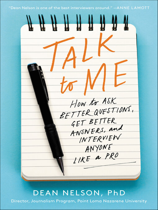 Title details for Talk to Me by Dean Nelson - Wait list